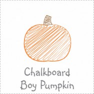 Chalkboard Pumpkin Boy Baby Shower